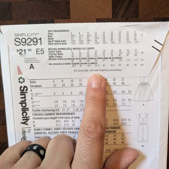 Simplicity 9291 - Patterns by Gertie - Uncut - Sizes 14-22 - Picture 3 of 4